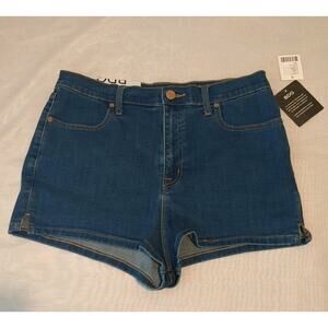 BDG Urban Outfitters Pin Up Super Hi-Rise Denim Shorts Blue Size 32 New